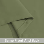 Yakamok 63 Inch Long Blackout Curtains Room Darkening Thermal Insulated with Grommet Window Curtain for Bedroom, 62Wx63L inch, Sage Green, 2 Panels