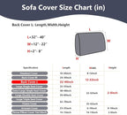 Couch Cushion Covers for Sofa Couch Covers Wear-Resistant Universal Sofa Cover Washable Stretch for Sectional Slipcovers (Texture-Gray Blue,Back Cover L)