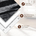 TWINNIS Super Soft Shaggy Rugs Fluffy Carpets, 4x5.9 Feet, Indoor Modern Plush Area Rugs for Living Room Bedroom Kids Room Nursery Home Decor, Upgrade Anti-Skid Rectangular Fuzzy Rug, Charcoal Grey