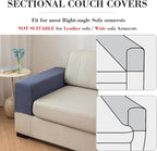 2Pcs Couch Arm Covers, Armrest Cover for Sofa, Sofa Arms Covers Washable Arms with Twist Pins Soft,Skin-Friendly for Pets (Texture Ivory White, Armrest Cover)