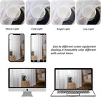 Chyhomenyc White Sheer Valances for Windows - Light Filtering Small Kitchen Curtains, Rod Pocket Short Top Window Treatment Decor for Living Room Bathroom Basement, 42Wx16L inches, 2 Panels