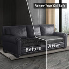Leather Look Couch Cushion Covers Sofa Seat Slipcovers Sets Couches Furniture Protector for Sectional Armchair Loveseat Pets Kids Stretch Spandex Fabric (1 Cushion Loveseat, Light Grey)