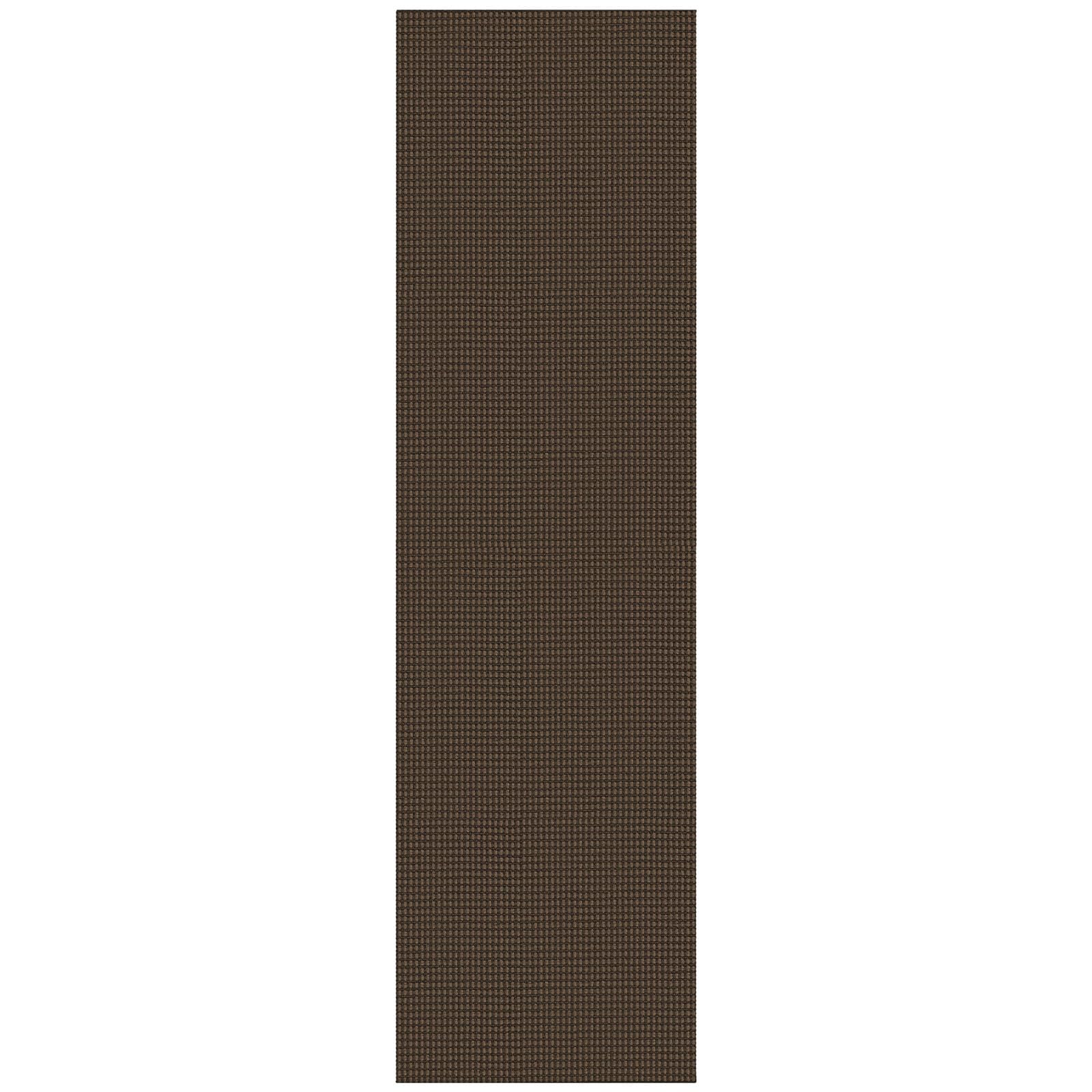 KOZYFLY Extra Long Runners for Hallways 3x18 ft Washable Kitchen Runner Non Slip Rubber Backed Hallway Rug Cotton Entryway Runner Rug Floor Carpet for Indoor Hall, Kitchen, Stair, Reddish Brown/Coffee