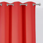 LEMOMO Blackout Curtains 38 x 54 inch/Bright Red Curtains Set of 2 Panels/Thermal Insulated Room Darkening Bedroom Curtains