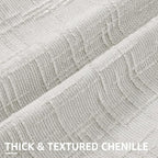decorUhome Light Grey Chenille Throw Pillow Covers 12x20 Set of 2 Textured Soft Cozy Slubby Couch Pillow Covers Modern Farmhouse Boho Decorative Pillow Cases for Bed Sofa Living Room