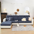 Sofa Covers Couch Covers for Sofa Pet Friendly Couch Cushion Covers Universal Sofa Covers Washable Stretch Slipcovers for Sectional Sofa (Texture Metal Gray, 2 Seats + Chaise Cover)