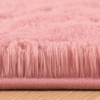 Chicrug Soft Runner Rug for Bedroom Living Room Plush Fluffy Rug 2x10 Feet, Shag Furry Runner Carpet Non Shedding for Nursery Children Kids Girls Room Home Decorative, Blush