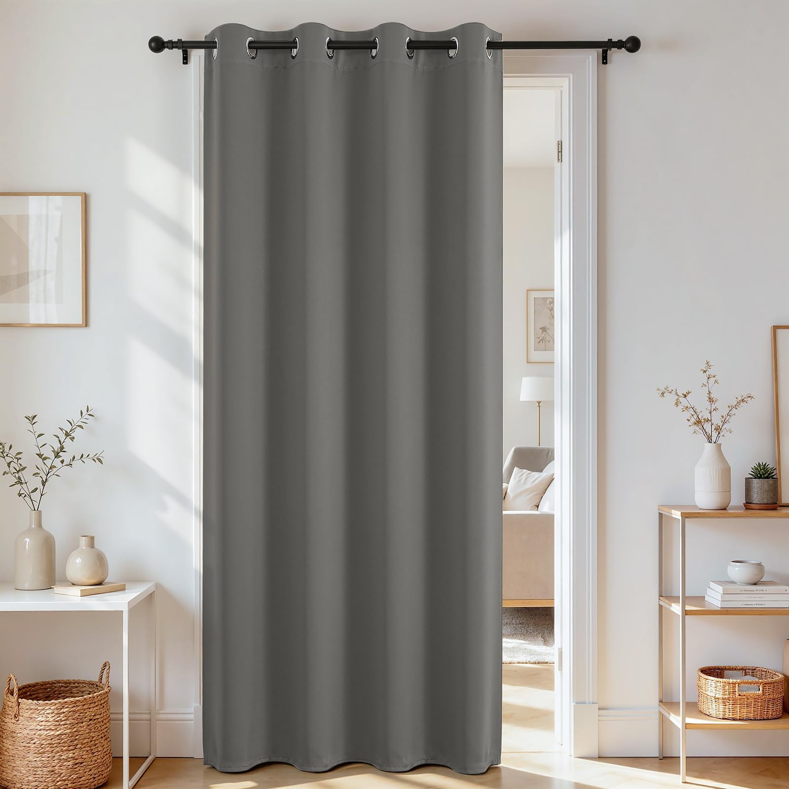 Joydeco Door Curtain Blackout Curtains for Doorway Privacy Closet Drapes