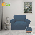 Easy-Going 100% Waterproof Chair Couch Cover, Dual Waterproof Sofa Cover, Stretch Jacquard Sofa Slipcover, Leakproof Furniture Protector for Kids, Pets, Dog and Cat (Chair, Bluestone)