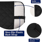 PureFit Reversible Quilted Sofa Cover, Water Resistant Slipcover Furniture Protector, Washable Couch Cover with Non Slip and Elastic Straps for Kids, Dogs, Pets (Oversized Loveseat, Black/Beige)
