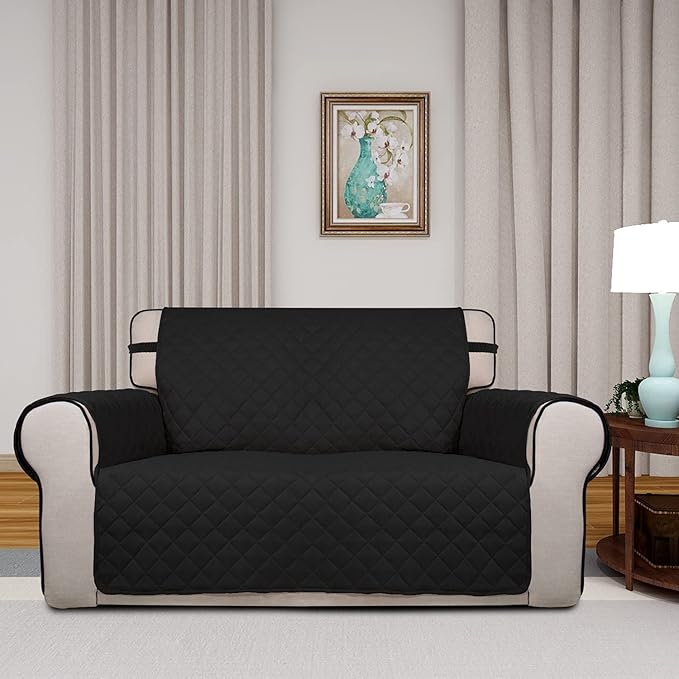 PureFit Reversible Quilted Couch Covers for Dogs Loveseat Sofa Cover 46.5”