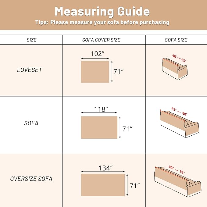 MYSKY HOME Boho Couch Cover Super Soft Couch Covers for 2-3 Cushion Couch Sofa, Modern Grey Jacquard Sofa Slipcover Loveseat Futon Cover, Couch Covers for Sectional Sofa, 71" x 118", Grey Curve
