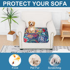 Smiry Printed Couch Cushion Covers, Stretch Couch Covers for Sofa