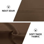 DWCN Wide Blackout Curtains for Bedroom Living Room 60 x 84 Inch Long Brown