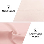 DWCN Blackout Curtains for Bedroom 42 x 45 Inch Long Blush Pink 2 Panels