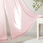 MIULEE Blush Pink Sheer Curtains 96 Inches Long 4 Panels 42 x 96 Inches