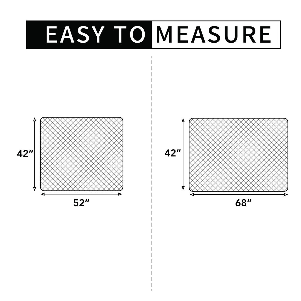 Easy-Going Sectional Couch Covers for Dogs L Shape Sofa Cover Reversible Sofa Slipcover Chaise Lounge Cover Furniture Protector Cover for Pets Dog Cat (42 x 68 inches, Brown/Brown)