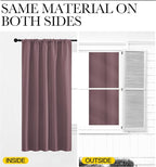NICETOWN Kitchen Curtains, Short Blackout Curtains & Drapes, Small Window Draperies for Dining Room, Cupboard (Dry Rose, 42" W by 36" L, Set of 2)