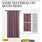 NICETOWN Blackout Curtains for RV Windows, Dry Rose, 29" by 20", 2 Panels, Room Darkening Window Curtain Panels, Easy-Care Solid Thermal Insulated Draperies/Drapes for Daughter Room