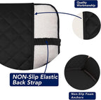 PureFit Reversible Quilted Sofa Cover, Water Resistant Slipcover Furniture Protector, Washable Couch Cover with Non Slip and Elastic Straps for Kids, Dogs, Pets (XX Large, Black/Beige)