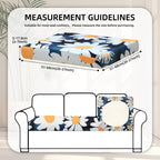 8 Piece Outdoor Cushion Covers, Patio Sofa Cushion Covers, Stretch Fit