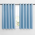 NICETOWN Blackout Curtains 54 Long - Window Treatment Thermal Insulated Solid Grommet Blackout Curtains/Panels/Drapes for Bedroom (Blue, Set of 2, 66 by 54 Inch)
