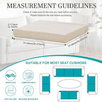 14 Pcs Stretch Patio Cushion Covers,Outdoor Couch Covers Replacement,Outdoor Couch & Sofa Slipcovers,for Patio Furniture Cushion Covers,Washable Reusable Furniture Protector (Beige,Cover Only)