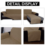 Easy-Going L Shape Sofa Slipcover - Sectional Couch Cover With Chaise Lounge - Reversible Furniture Protector for Pets, Kids, Children, Dogs, Cats (Small, Camel/Camel)