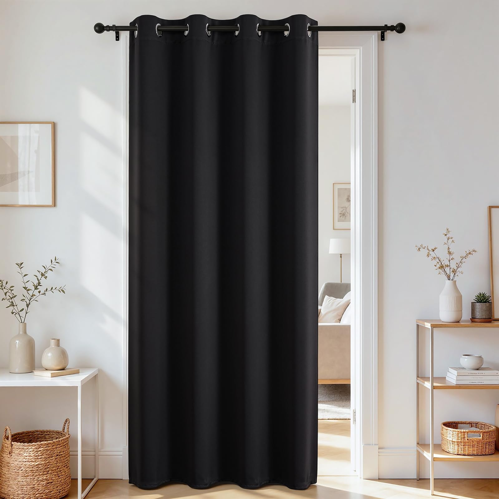Joydeco Door Curtain Blackout Curtains for Doorway Privacy Closet Drapes