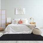 Amearea Modern Soft Hallway Runner Rug, 2x8 Feet Area Rug Runners for Hallways, Washable Runner Rugs, Non Slip Memory Foam Rug Black Runner Rugs Carpet for Entrance Kitchen Kids Room Decor