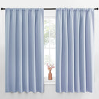 NICETOWN Blackout Curtains for Bedroom, Blackout Curtain Panels, Vintage Blue, 1 Pair, 70 by 63-inch, Window Treatment Energy Saving Thermal Insulated Solid Rod Pocket Blackout Drapes/Draperies