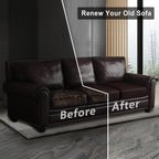 ANARACHON Leather Look Couch Cushion Covers Sofa Seat Slipcovers Sets Couches Furniture Protector for Sectional Armchair Loveseat Pets Kids Stretch Spandex Fabric (3 Cushion XL Sofa, Chocolate)