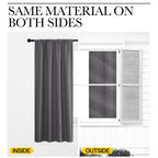 NICETOWN Blackout Curtain Panels for Living Room, Grey, 2 Panels, W52 inches x L84 inches, Energy Efficient & Noise Reducing Thermal Insulated Rod Pocket Blackout Drapes/Draperies for Window