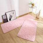 Chicrug Soft Runner Rugs for Bedroom Living Room Plush Fluffy Rug 2x8 Feet, Shag Furry Runner Carpet Non Shedding for Nursery Children Kids Girls Room Home Decorative, Pink