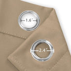 LEMOMO Natural Blackout Curtains 42 x 54 Inch Length Set of 2 Panels Grommet Bedroom Curtains for Living Room