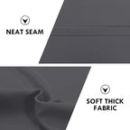 DWCN Blackout Curtains for Bedroom 52 x 63 Inch Long Dark Grey 2 Panels