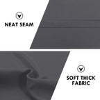 DWCN Wide Blackout Curtains for Bedroom 60 x 63 Inch Long Dark Grey