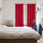 BGment Red Blackout Curtains for Bedroom 72 Inch Long - 2 Panels