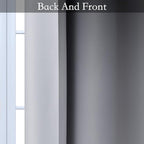 SimpleHome Ombre Room Darkening Curtains for Living Room, Light Blocking Gradient Black to Grey White Thick Thermal Insulated Grommet Window Curtains/Drapes for Bedroom, 2 Panels, 42x84 inches Length