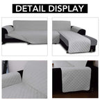 Easy-Going L Shape Sofa Slipcover - Reversible Couch Cover - Furniture Protector for Pets - Small, Light Gray