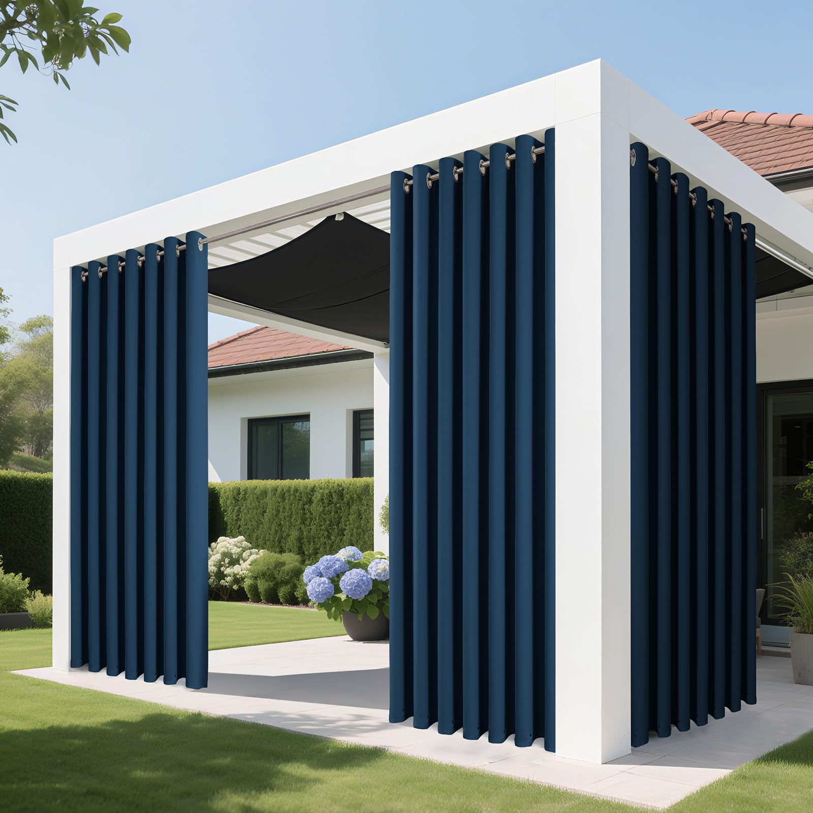 Joydeco Blackout Patio Sliding Door Curtains, Privacy Room Divider Curtains