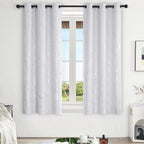 Deconovo Living Room Curtains 63 Inches Long, Blackout Curtains for Bedroom