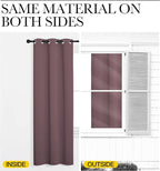 NICETOWN Dry Rose Blackout Curtains 90" Long for Office, 55" Wide, 2 Pieces, Dining Room, Guest Room, Sound Reducing Heat and Cold Block Curtain Panels for Modern Room Decorative