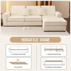 Velvet Couch Covers for Dogs, Dog Sectional Couch Covers, Pet Couchs Cover for 2-3 Seater, Couchs Protector for Dogs, Sectional Sofa Cover for Pet Washable(1PC,Beige White,27.6"×70.9")