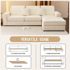 MDSASFD Velvet Couch Covers for Dogs, Dog Sectional Couch Covers, Pet Couchs Cover for 3-4 Seater, Couchs Protector for Dogs, Sectional Sofa Cover for Pet Washable(1PC,Beige White,27.6"×82.7")