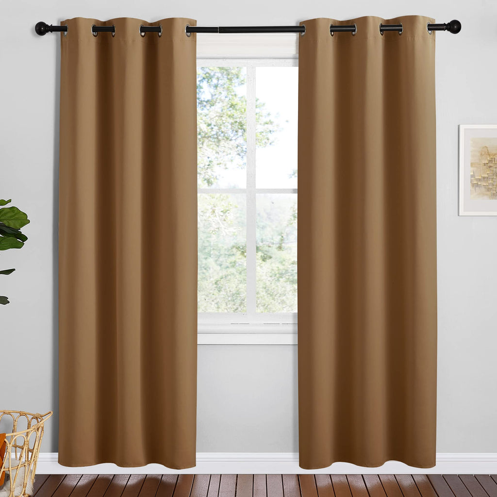 NICETOWN Navy Blackout Curtains for Kid's Room 42" Wide x 78" Long 2 Panels