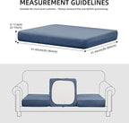 Outdoor Cushion Covers Set,12PCS Patio Furniture Couch Seat Slipcovers, Replacement for Sofa Sectional Chair(Cover，Only)