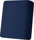 XINEAGE Couch Cushion Covers Seat Cushion Cover Thick Stretch Sofa Slipcovers 1 Piece Individual Couch Covers with Elastic Bottom(Single Seat Cushion/Backrest,Navy Blue)