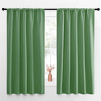 NICETOWN Blackout Curtains for Living Curtains, Froest Green, Set of 2, 52 by 63 Inch, Window Treatment Blackout Curtain Panels, Home Decor Thermal Insulated Solid Drapes for Bedroom