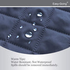 Easy-Going Reversible Couch Cover, Large Futon Sofa, Dark Blue/Ivory